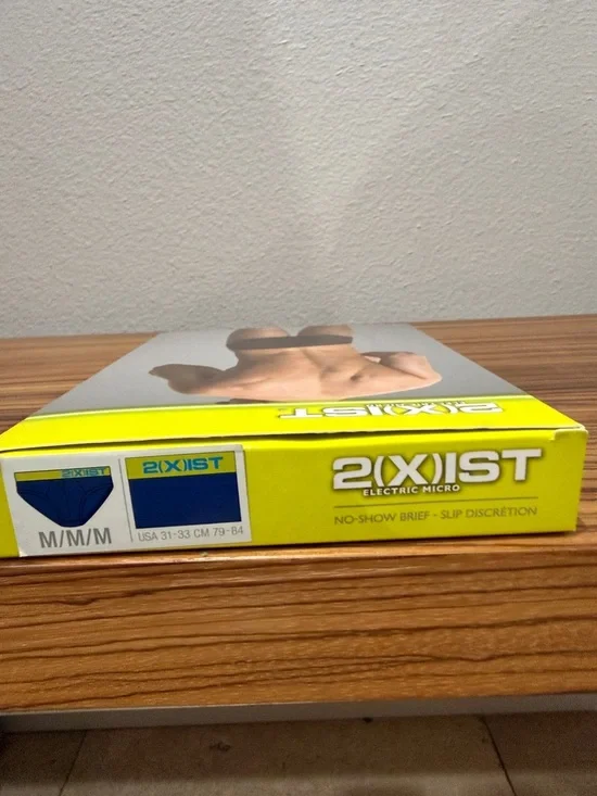 2xist Electric Micro No-Show Brief - Royal Blue with Green Neon ellastic. - Picture 7 of 7